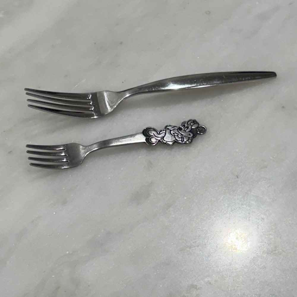 Vintage Minnie Mouse Stainless Steel Silver child’s Fork with Decorative Handle - Picture 5 of 7